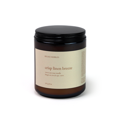 Crisp Linen Breeze Scented Candle